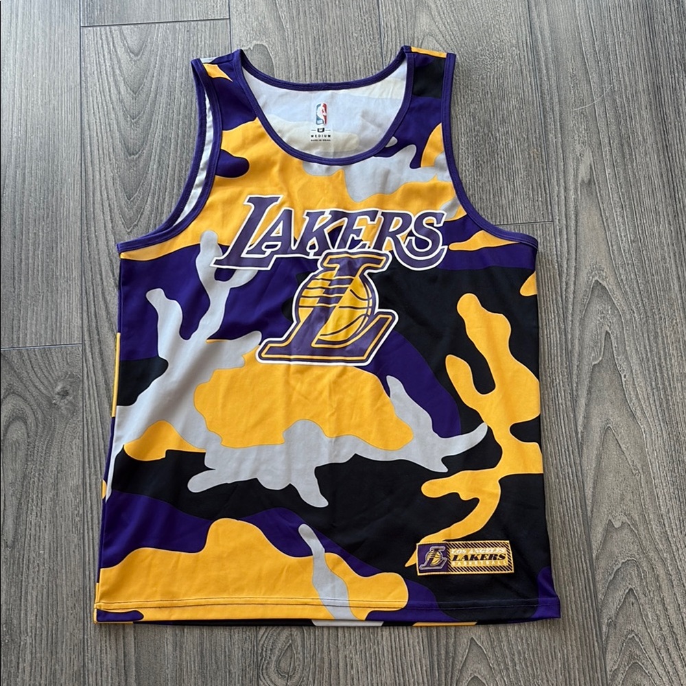 NBA Lakers Camo Tank Top